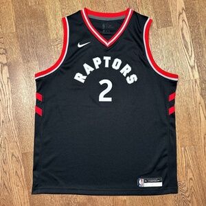 Nike Toronto Raptors Kawhi Leonard Swingman Black Red Jersey Youth Kids XL
